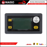 Convertidor DC/DC FLX4.92 de Magic Motorsport y fuente de alimentación estabilizada regulable.
