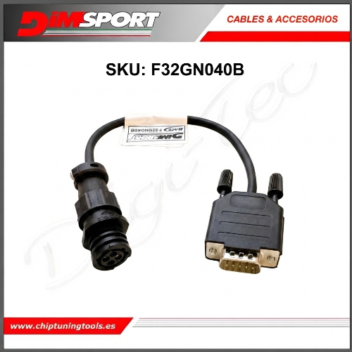 Extensión de cableado para programación de ECU Fendt Massey Ferguson Dimsport F32GN040B para herramientas New Genius y The-Genius.