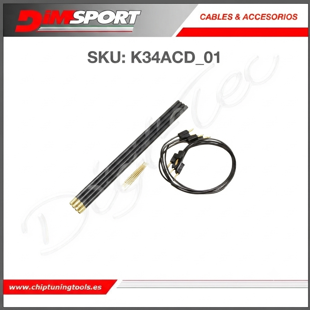 Juego adicional de 4 varillas con puntas de aguja para marco bnp dimsport k34acd_01.