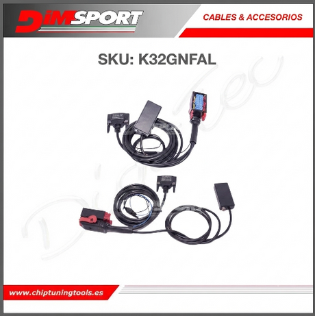 Kit de cableado para ecus bosch me7 fiat alfa romeo y lancia dimsport K32GNFAL.
