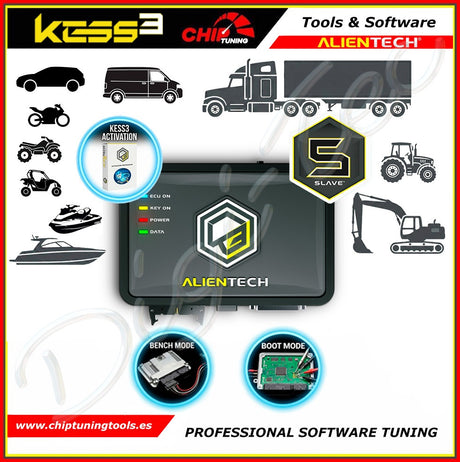 Kit KESS3 con activacion Slave FULL BENCH-BOOT para reprogramación de centralitas en banco
