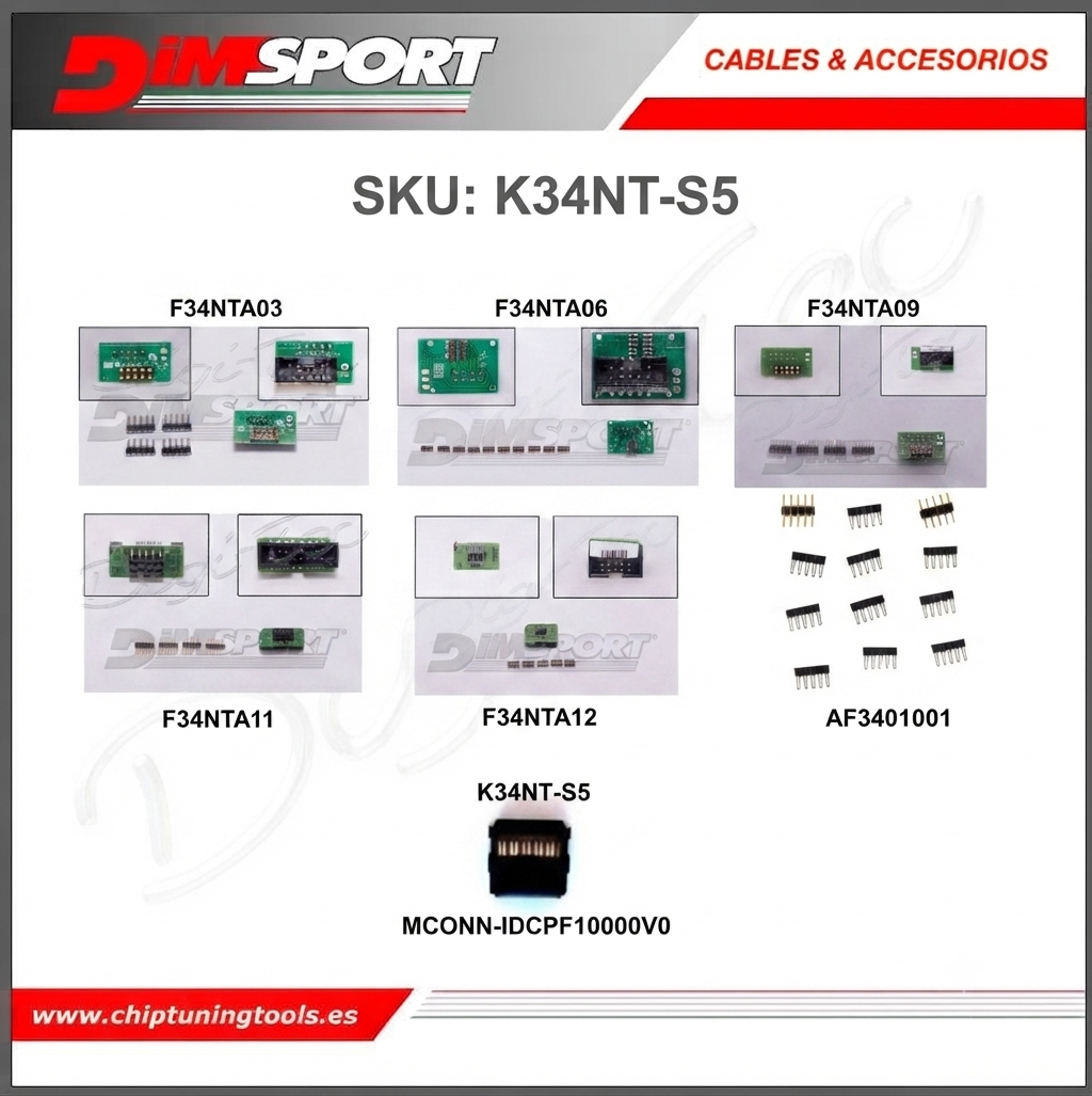 Kit de placas de soldadura y conexion para new trasdata dimsport k34nt_s5.