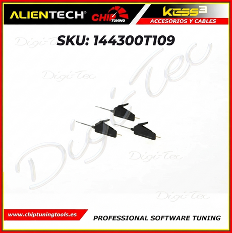Kit de 3 sondas Grabber 9SMD 144300T10 para la conexion y programacion en centralitas alientech.
