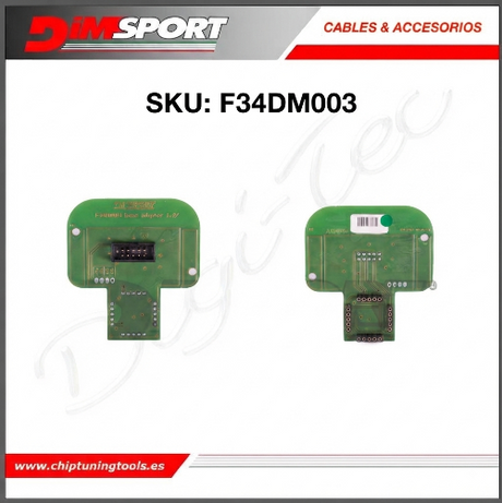 Placa base para adaptadores F34DM004 Siemens, F34DM005 Marelli y F34DM008 Bosch paso 1.27 Dimsport F34DM003 para herramientas de programación.
