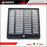Detalle visual de las máscaras codificadas por colores del sistema de protección ECU Mask