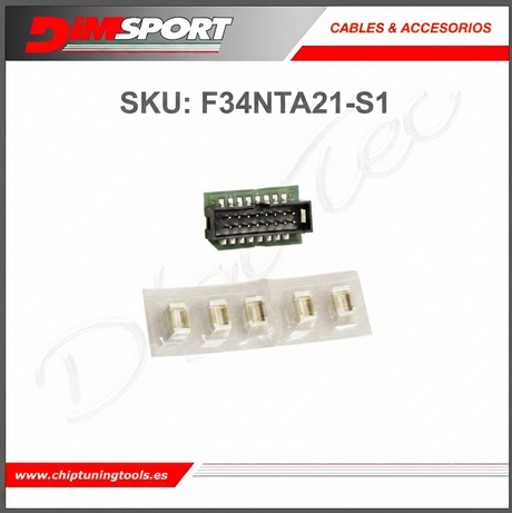 Repuesto de 10 zocalos de 0.5 mm para f34nta21 denso dimsport f34nta21_s1.