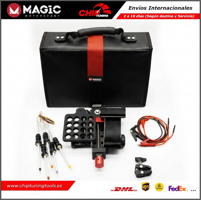 Soporte de posicionamiento compacto MAGBench Mini Jig Tool FLK12 de Magic Motorsport.