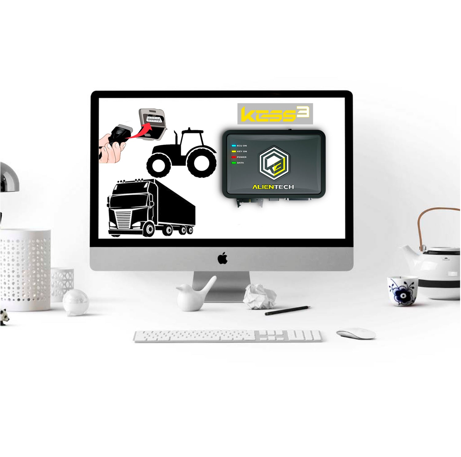 oferta en activación de protocolos Bench y Boot para camiones, tractores, maquinaria con la Kess3 slave de alientech